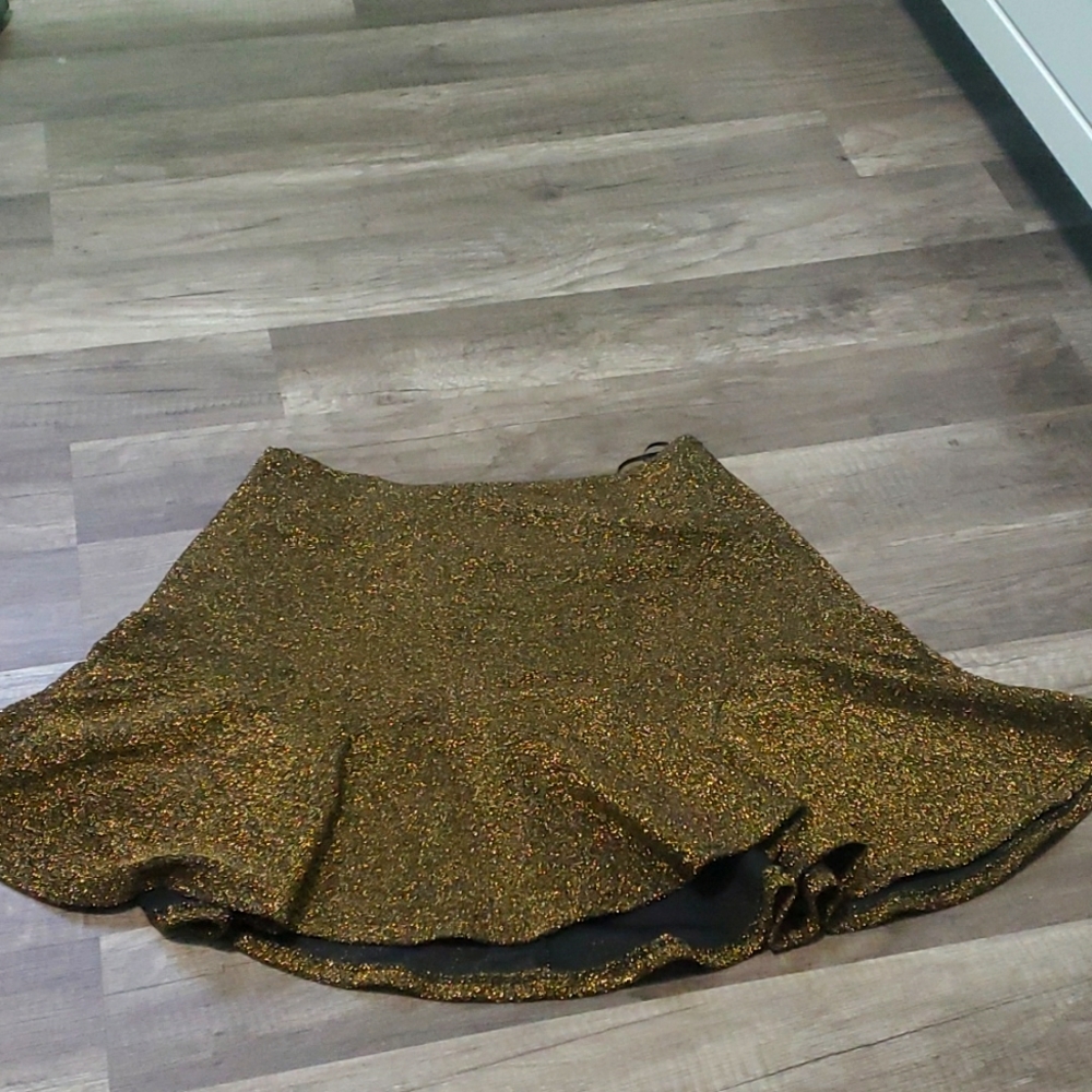 Gold Sparkly Skirt